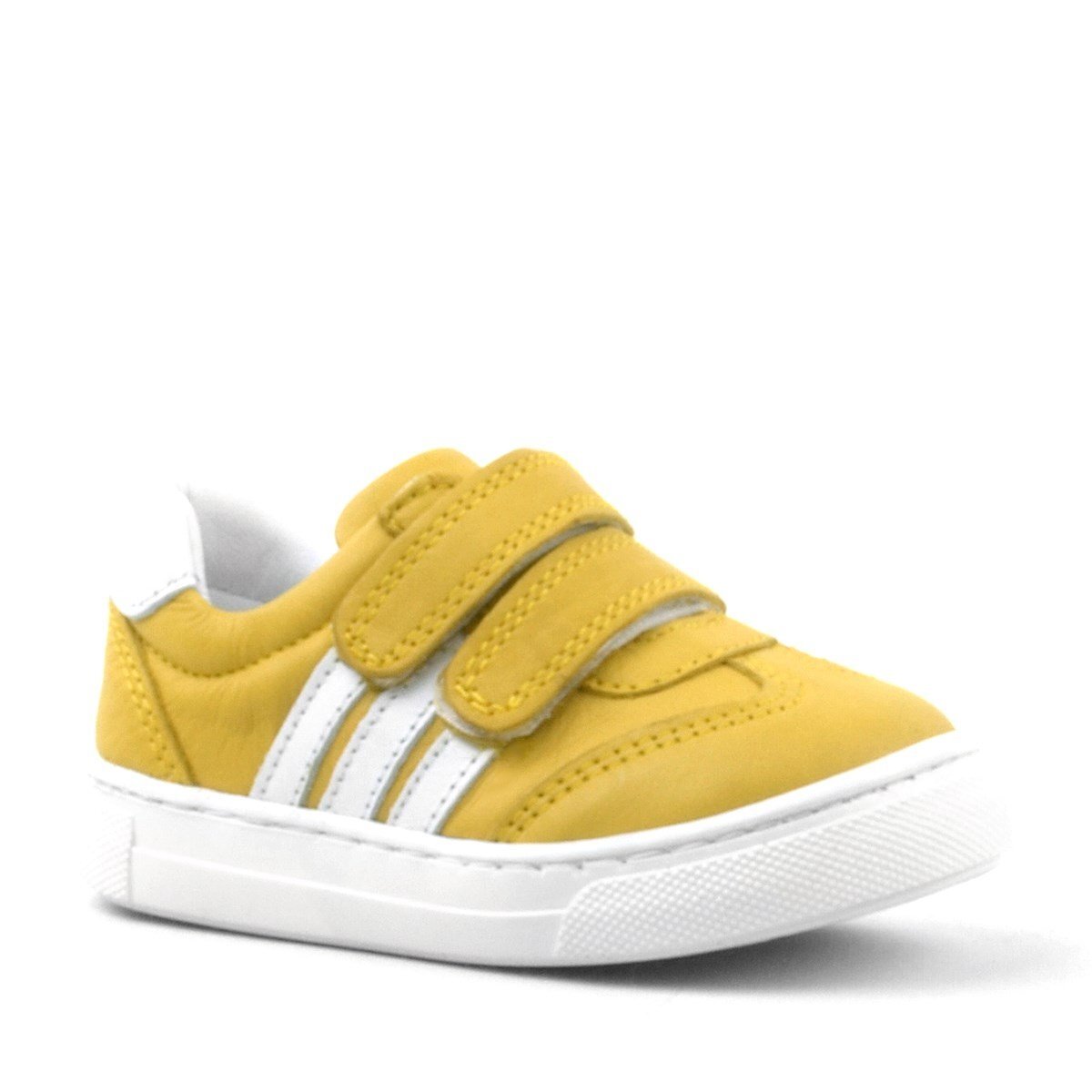 Rakerplus Paw Hakiki Deri Sarı Cırtlı Bebek Spor Ayakkabı Sneaker - 1