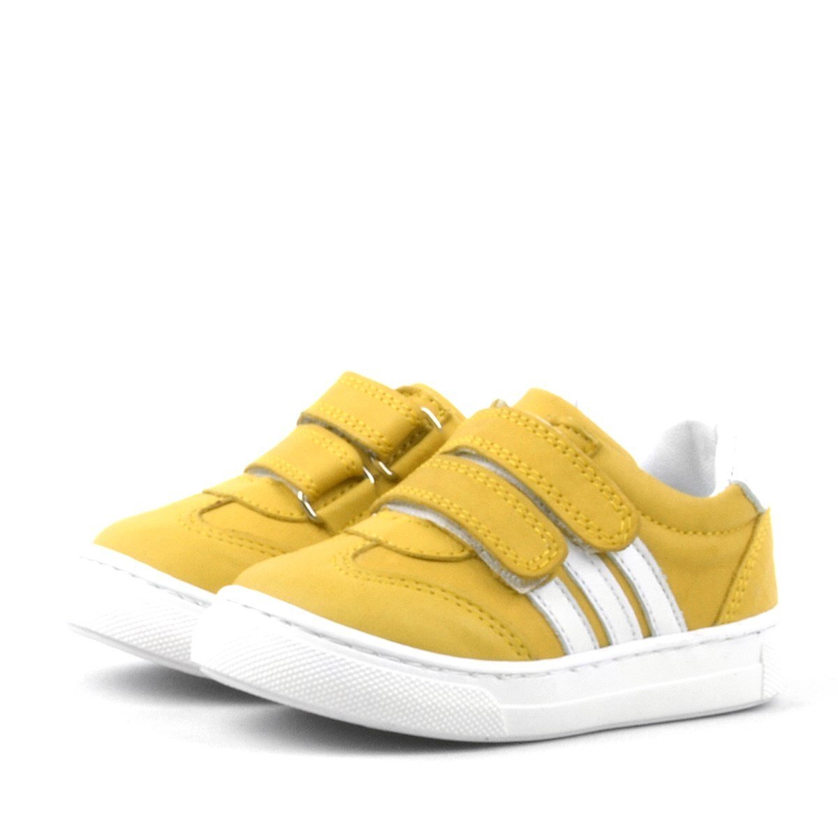 Rakerplus Paw Hakiki Deri Sarı Cırtlı Bebek Spor Ayakkabı Sneaker - 3