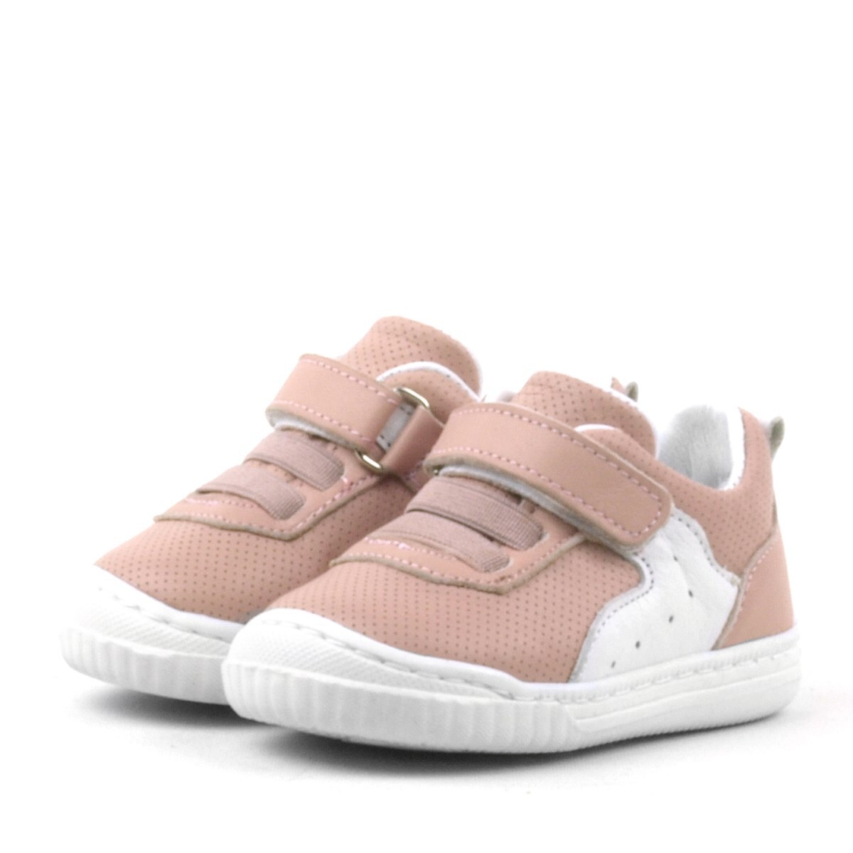 Rakerplus Pup Hakiki Deri Pembe Cırtlı Lastikli Bebek Sneaker - 3