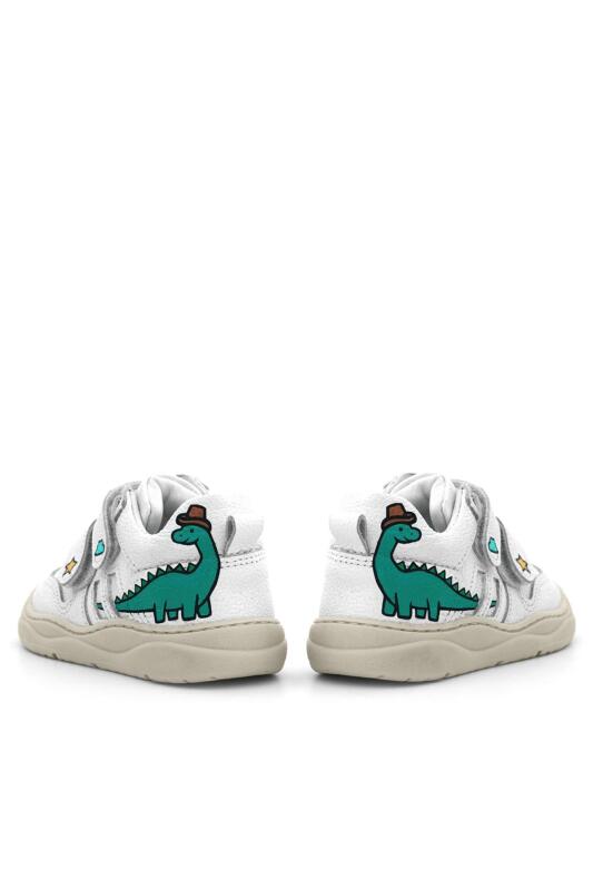 Rakerplus Tbons Özel Tasarım Schaggy Hakiki Deri Beyaz Bebek Spor Ayakkabı - 9