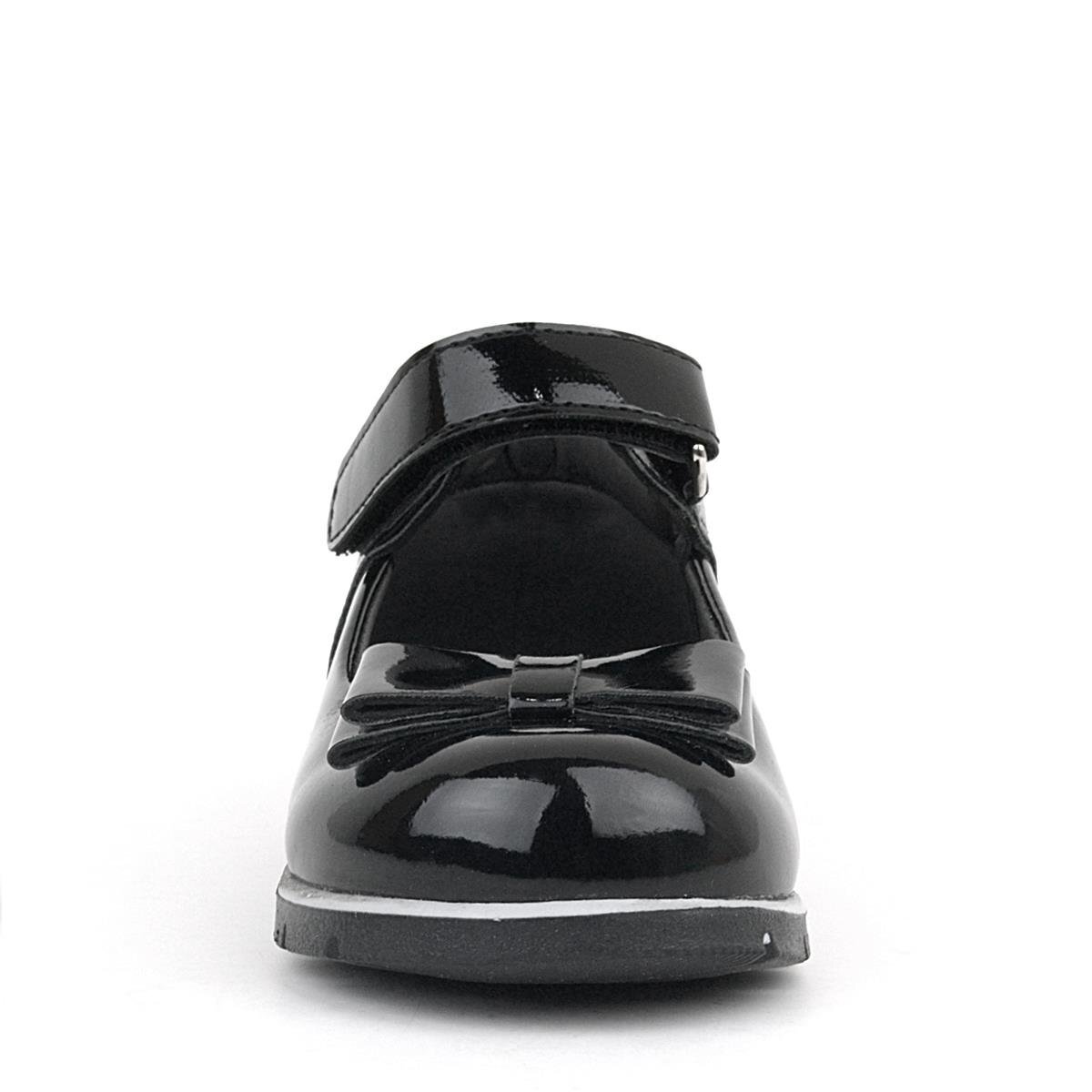 Rakerplus Siyah Rugan Fiyonklu Kız Bebek Babet Ayakkabı - 3