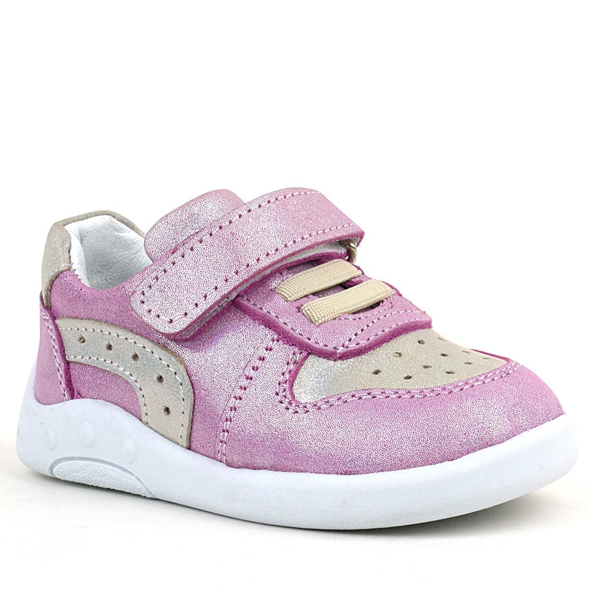 Rakerplus Hakiki Deri Anatomik Pembe Simli Bebek Spor Ayakkabı - 2