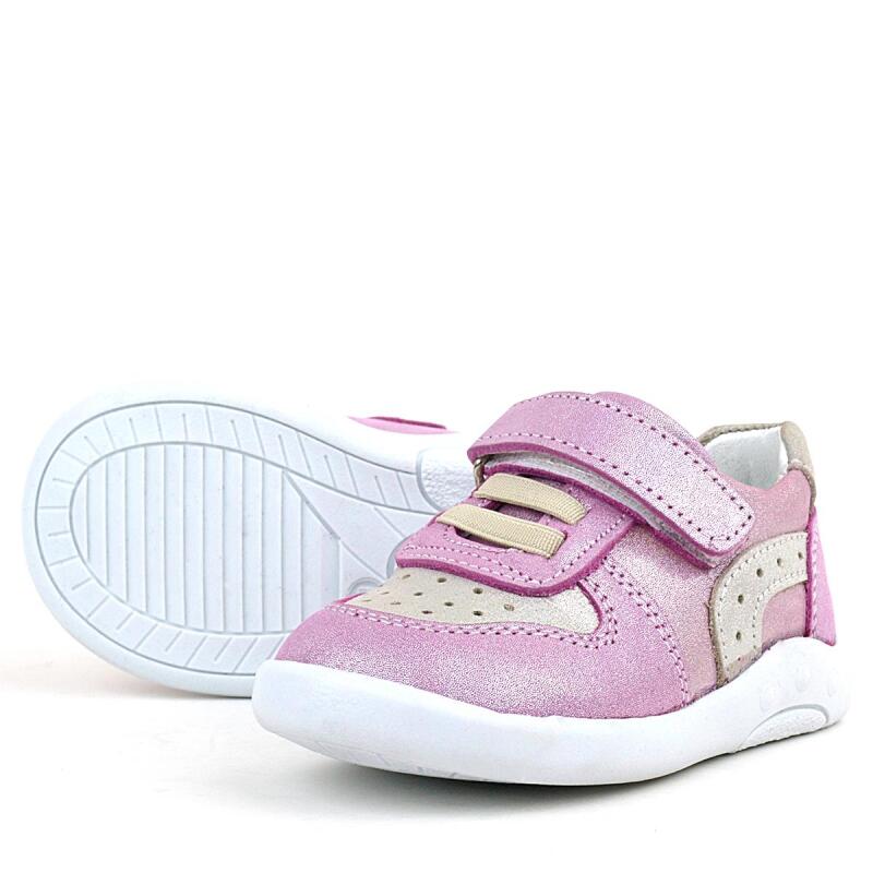 Rakerplus Hakiki Deri Anatomik Pembe Simli Bebek Spor Ayakkabı - 5