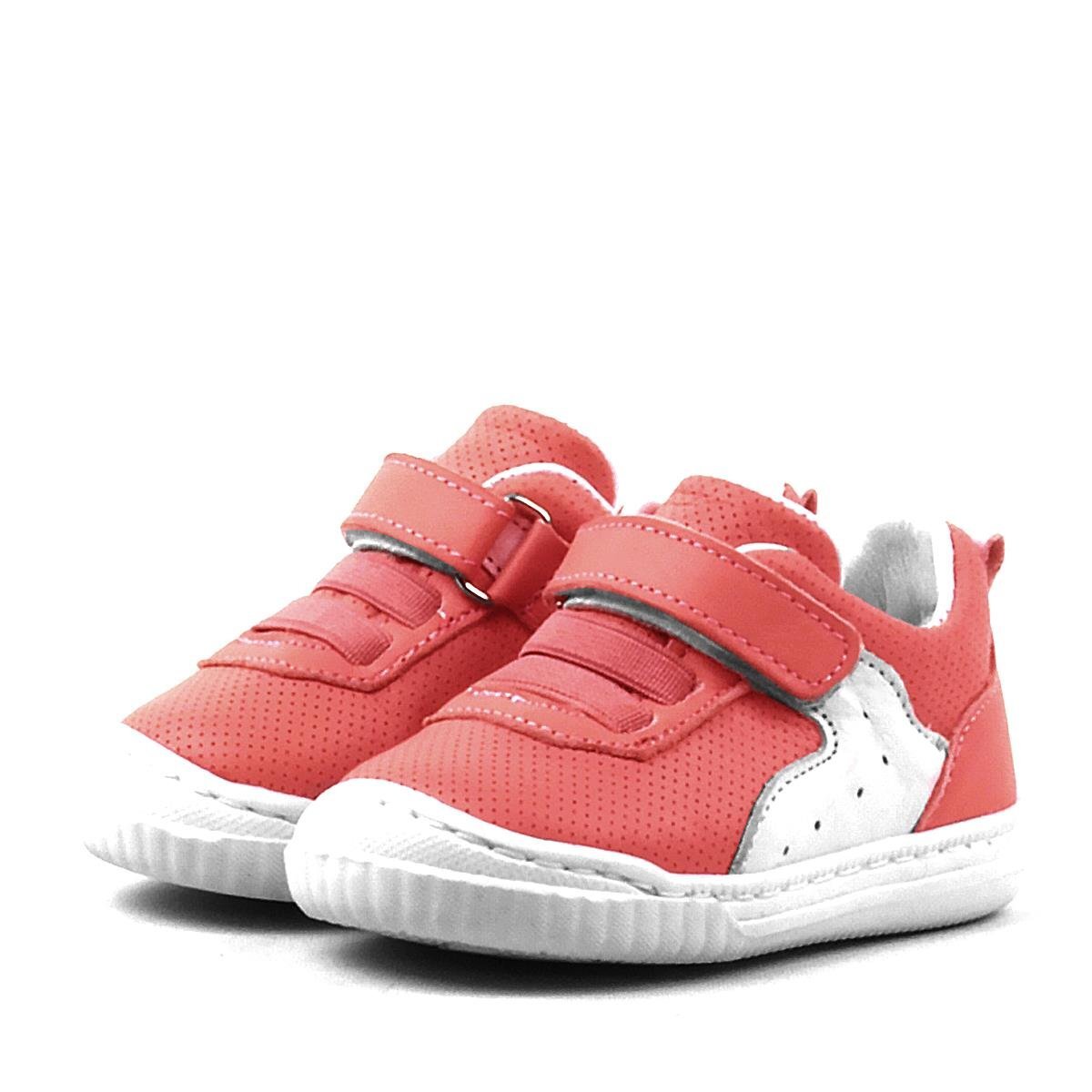 Rakerplus Pup Hakiki Deri Kırmızı Cırtlı Lastikli İlk Adım Bebek Ayakkabı - 2