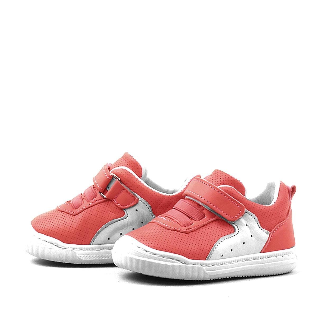 Rakerplus Pup Hakiki Deri Kırmızı Cırtlı Lastikli İlk Adım Bebek Ayakkabı - 4