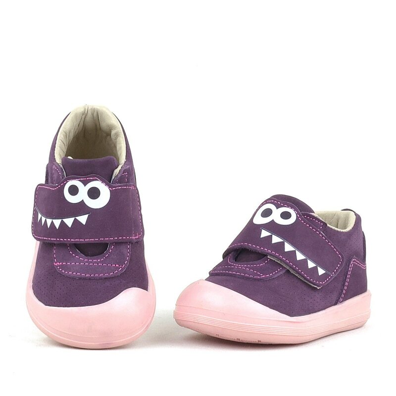 Rakerplus Dino Hakiki Deri Mor Yüksek Bilekli Bebek Ayakkabı - 3