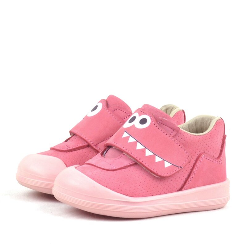 Rakerplus Dino Hakiki Deri Pembe Yüksek Bilekli Bebek Ayakkabı - 4