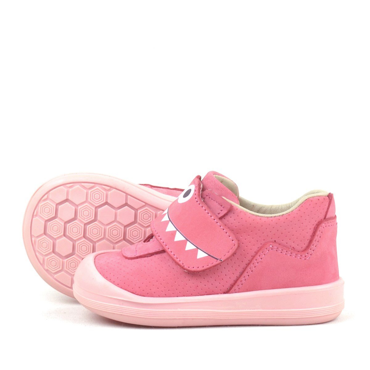 Rakerplus Dino Hakiki Deri Pembe Yüksek Bilekli Bebek Ayakkabı - 6