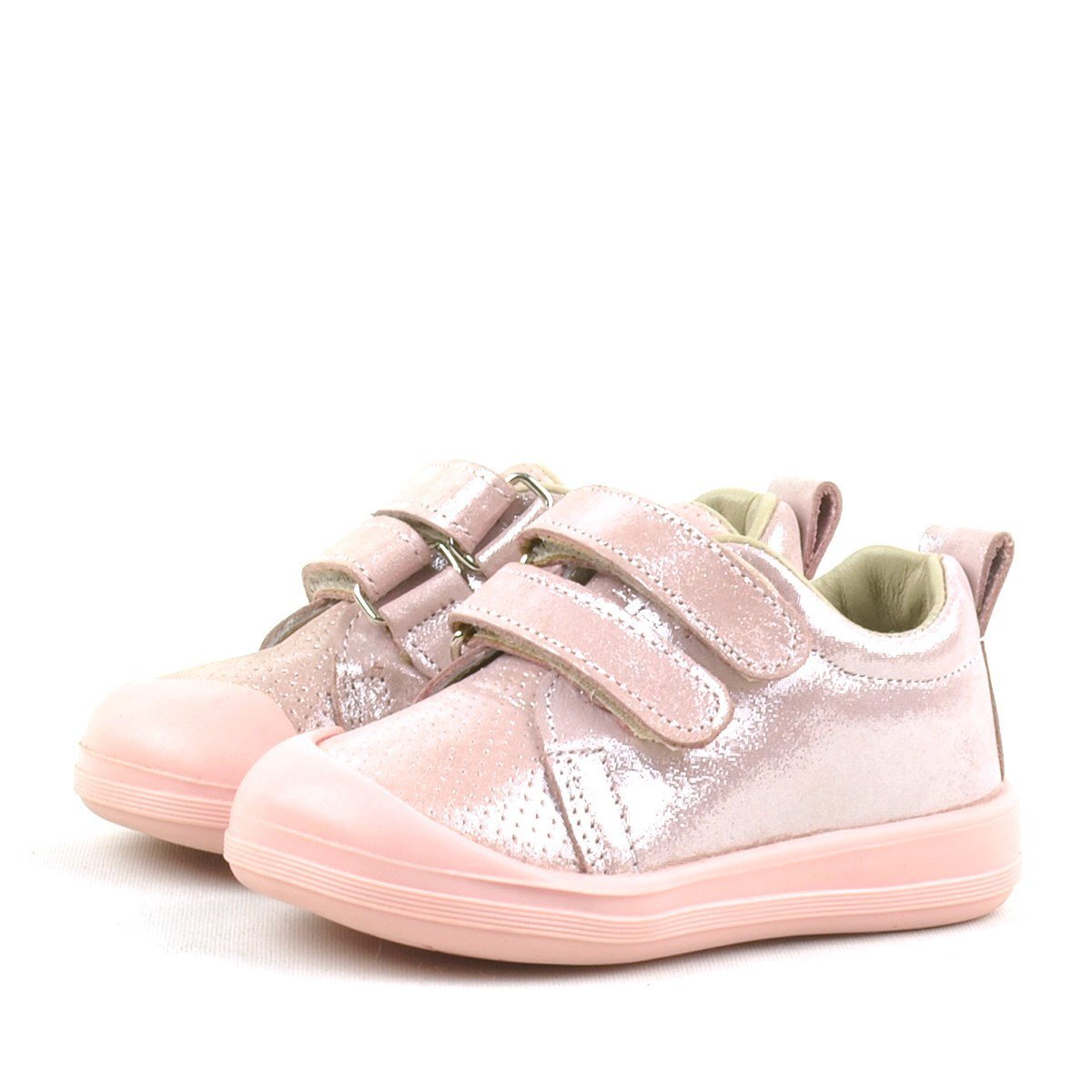 Rakerplus Sonic Hakiki Deri Pudra Işıltılı Anatomik Bebek Spor Ayakkabı - 4