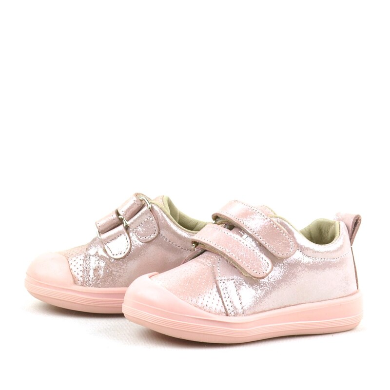Rakerplus Sonic Hakiki Deri Pudra Işıltılı Anatomik Bebek Spor Ayakkabı - 5