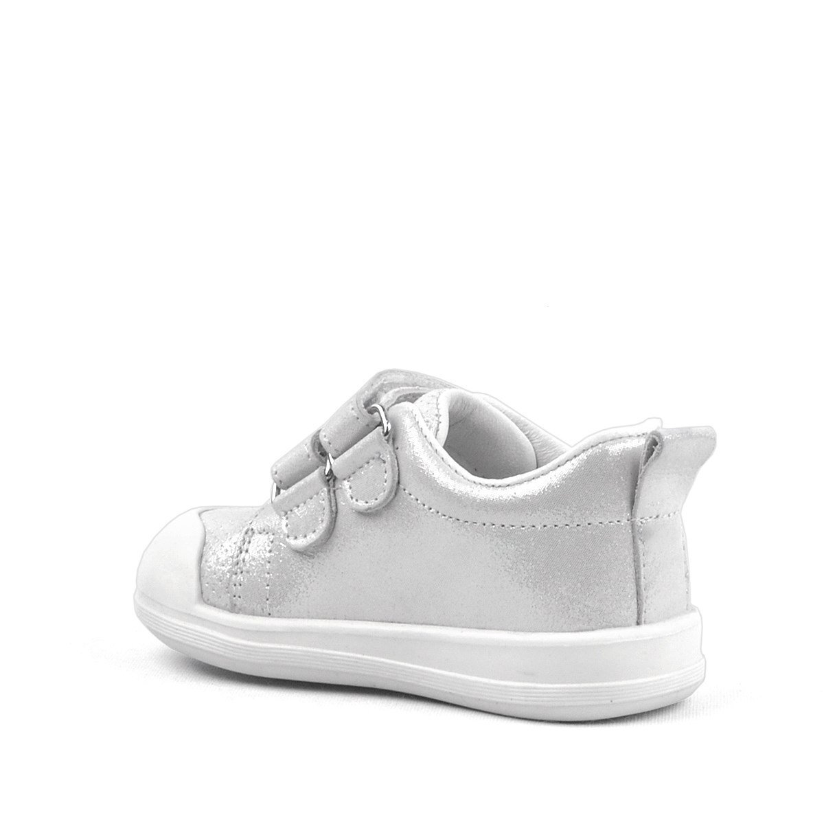 Rakerplus Sonic Hakiki Deri Beyaz Işıltılı Anatomik Bebek Spor Ayakkabı - 3