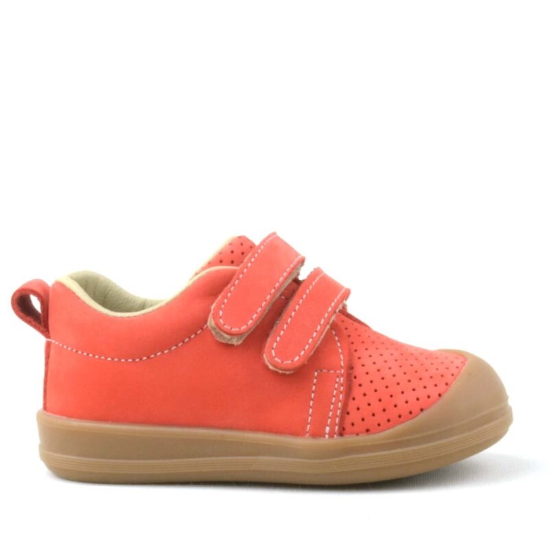 Rakerplus Sonic Hakiki Deri Turuncu Cırtlı Anatomik Bebek Spor Ayakkabı Sneaker - 2