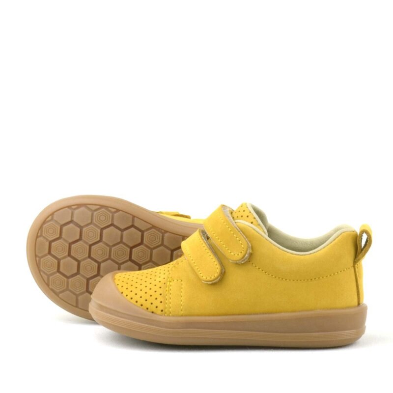 Rakerplus Sonic Hakiki Deri Sarı Cırtlı Anatomik Bebek Spor Ayakkabı Sneaker - 6