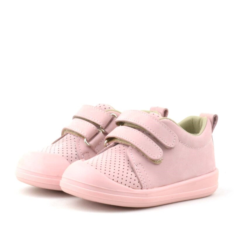 Rakerplus Sonic Hakiki Deri Pembe Cırtlı Anatomik Bebek Spor Ayakkabı Sneaker - 4
