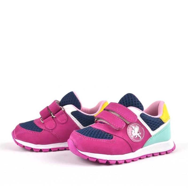 Rakerplus Hakiki Deri Fuşya Pembe Cırtlı Kız Bebek Spor Ayakkabı - 3