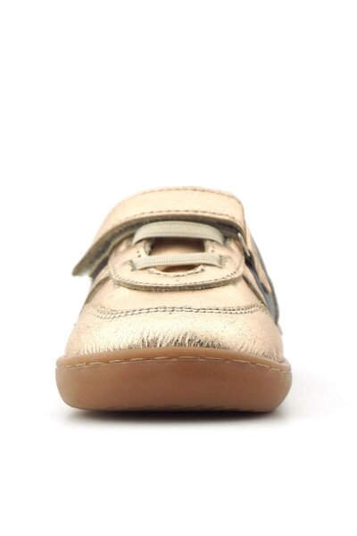 Rakerplus Bob Hakiki Deri Bakır Barefoot Cırtlı Lastikli Bebek Sneaker Ayakkabı - 4