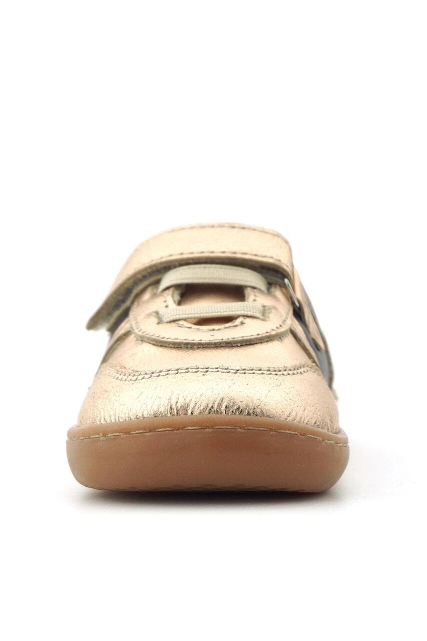 Rakerplus Bob Hakiki Deri Bakır Barefoot Cırtlı Lastikli Bebek Sneaker Ayakkabı - 4