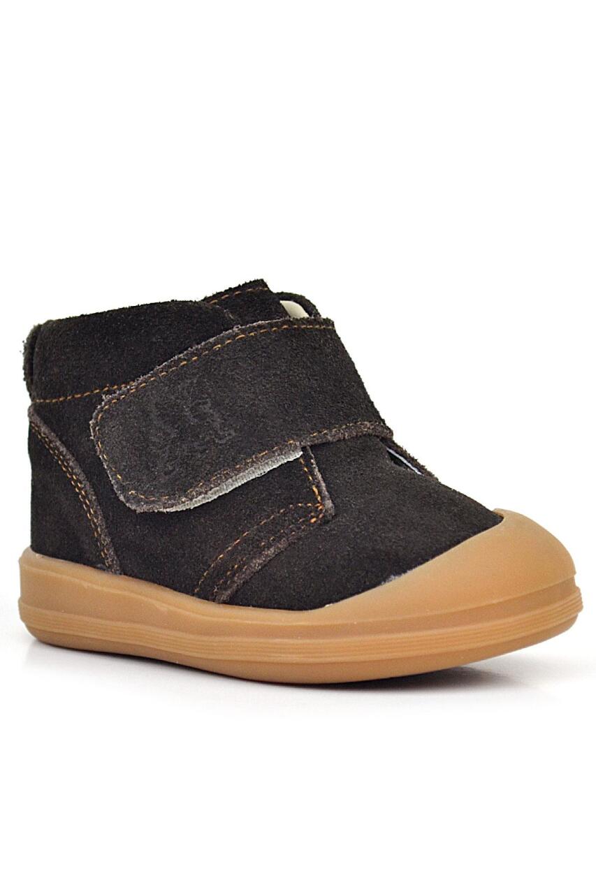 Rakerplus Yoohoo Hakiki Deri Kahverengi Cırtlı Unisex Bebek Bot - 1