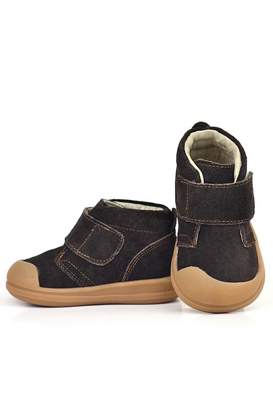 Rakerplus Yoohoo Hakiki Deri Kahverengi Cırtlı Unisex Bebek Bot - 5