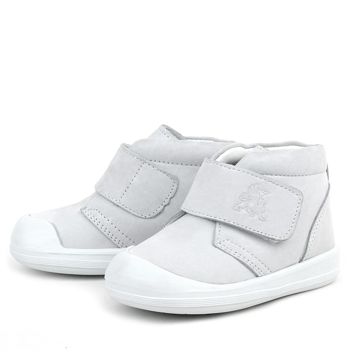 Rakerplus Yoohoo Hakiki Deri Beyaz Cırtlı Kız Bebek Bot - 6