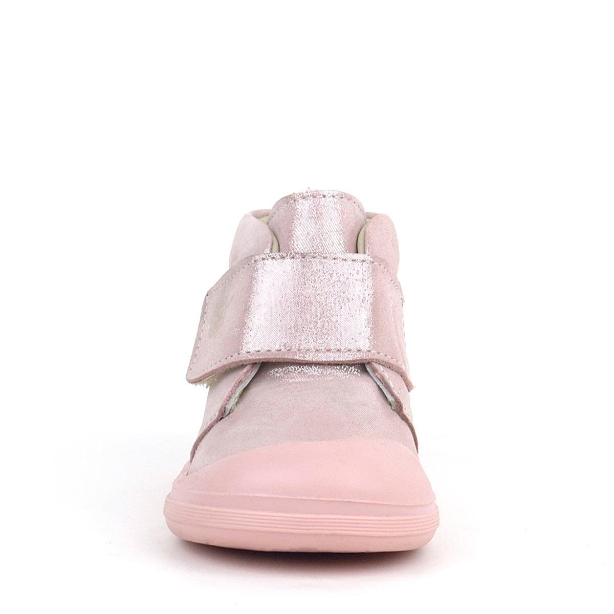 Rakerplus Yoohoo Hakiki Deri Pembe Simli Cırtlı Kız Bebek Bot - 3