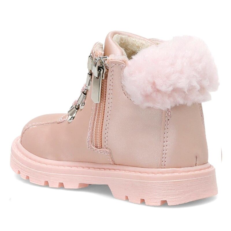 Rakerplus Pudra Pembe Fermuarlı Kız Bebek Bot Ayakkabı - 3