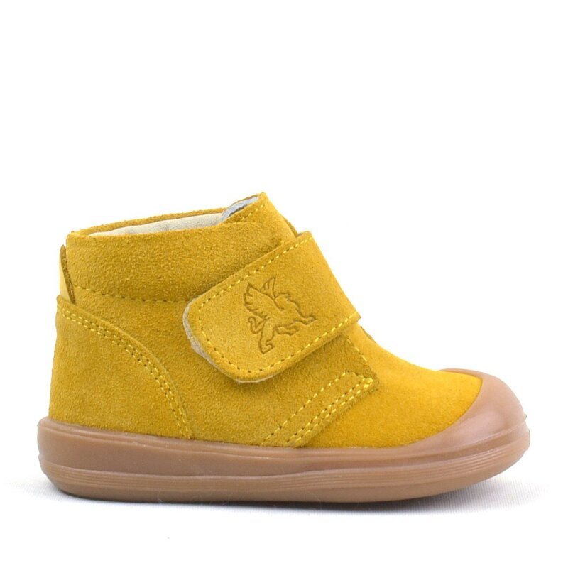 Rakerplus Yoohoo Hakiki Deri Sarı Cırtlı Unisex Bebek Bot - 2