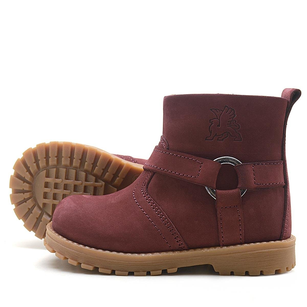 Rakerplus Chiron Hakiki Deri Fermuarlı Kürklü Unisex Bebek Bot - 5