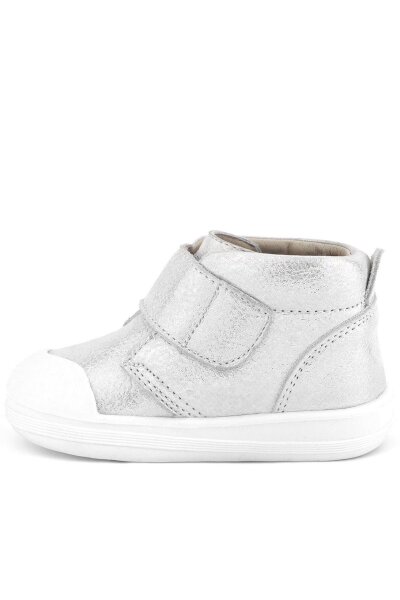 Rakerplus Yoohoo Hakiki Deri Beyaz Simli Cırtlı Unisex Bebek Bot - 5