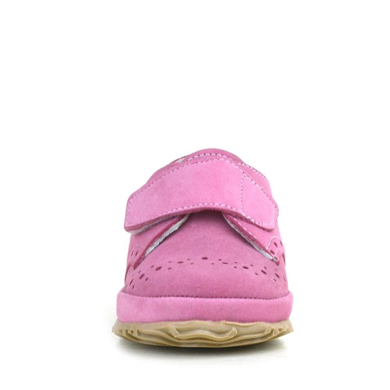 Hakiki Deri Pembe Cırtlı Bebek Patik Ayakkabı - 4