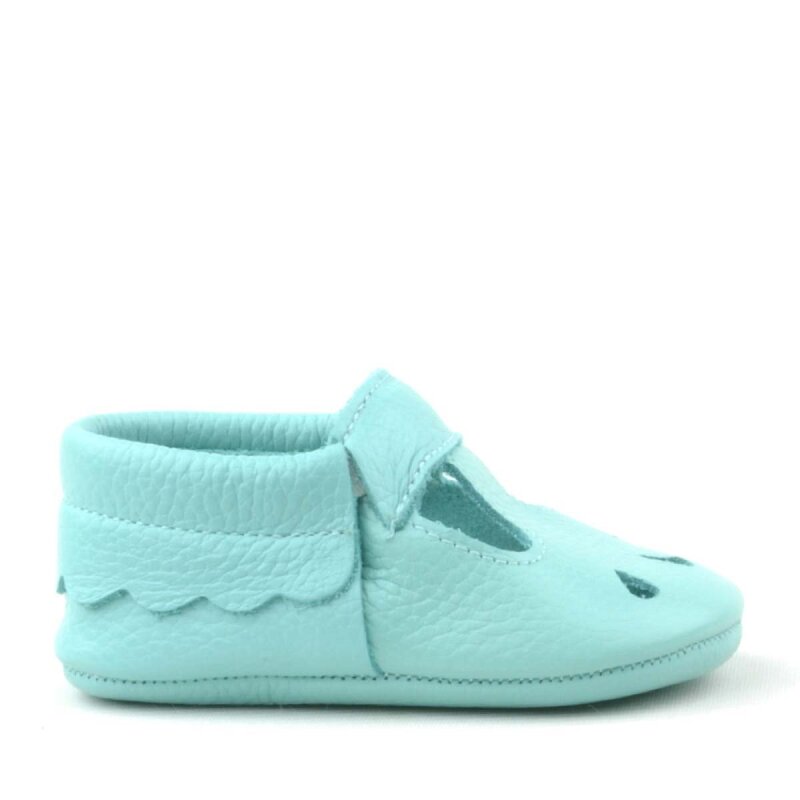 Bubbles Hakiki Deri Yeşil Lastikli Bebek Patik - 3