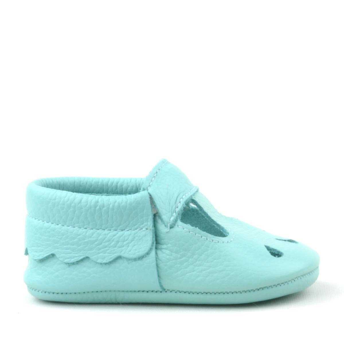 Bubbles Hakiki Deri Yeşil Lastikli Bebek Patik - 3