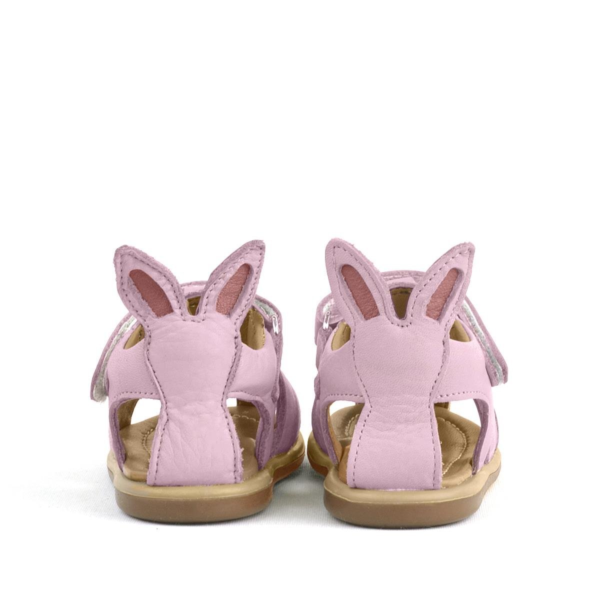 Rakerplus Bunny Hakiki Deri Pembe Cırtlı Bebek Sandalet - 3