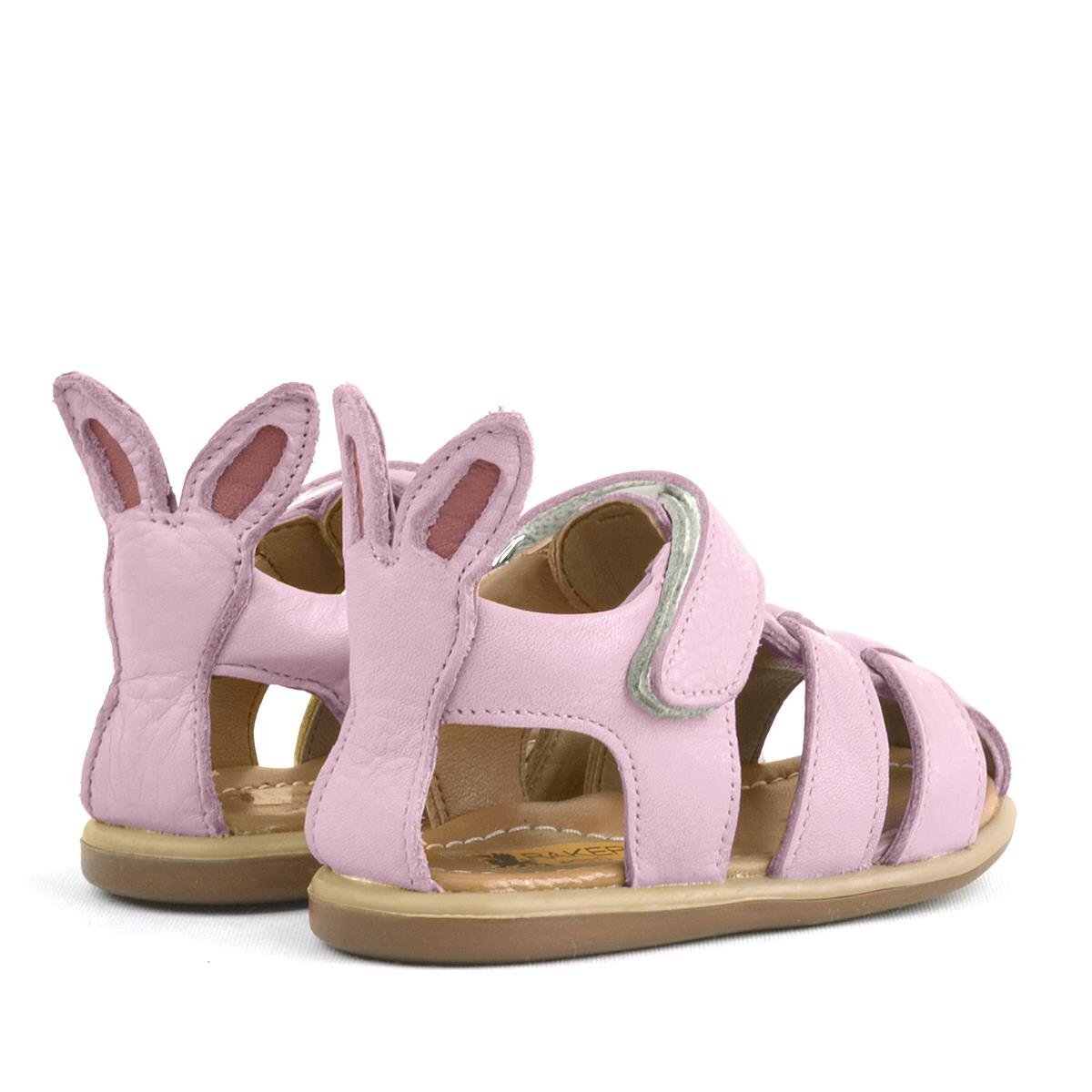 Rakerplus Bunny Hakiki Deri Pembe Cırtlı Bebek Sandalet - 5