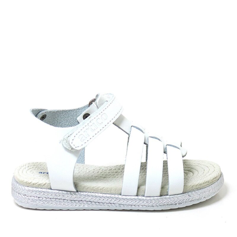 Artico Bellini Beyaz Hakiki Deri Vaketa Kız Çocuk Sandalet - 2