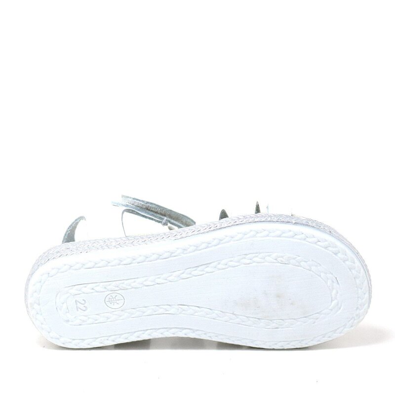 Artico Bellini Beyaz Hakiki Deri Vaketa Kız Çocuk Sandalet - 7