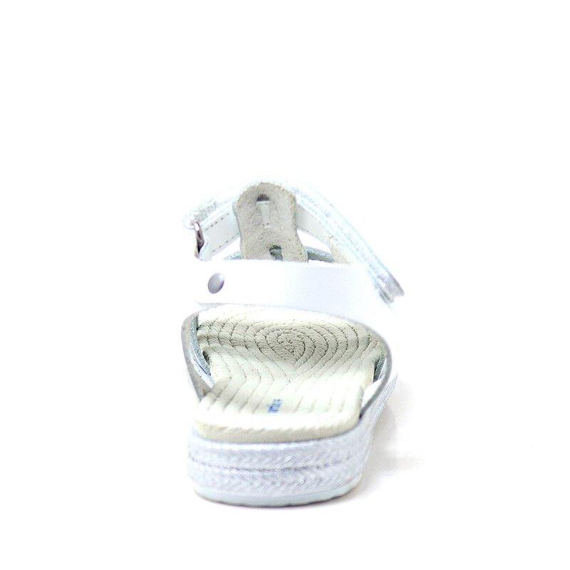 Artico Bellini Vaketa Hakiki Deri Beyaz Mavi Yeşil Kız Bebek Çocuk Sandalet - 5