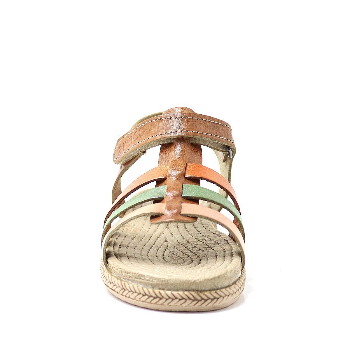 Artico Bellini Hakiki Deri Taba Vaketa Kız Bebek Çocuk Sandalet - 4