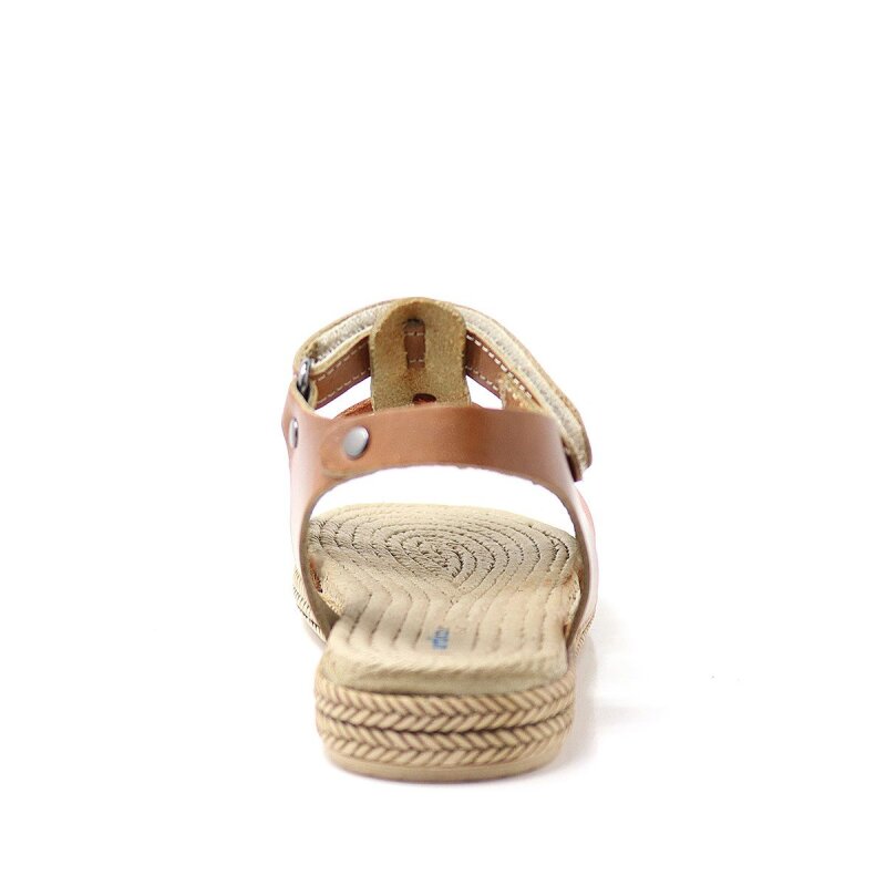 Artico Bellini Hakiki Deri Taba Vaketa Kız Bebek Çocuk Sandalet - 5