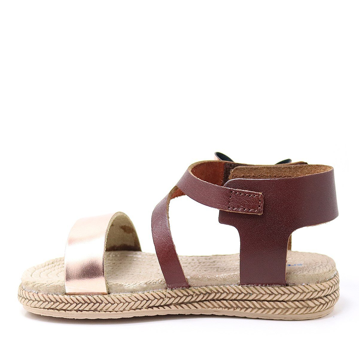 Artico Elenis Hakiki Deri Kahverengi Bakır Kız Bebek Sandalet - 3