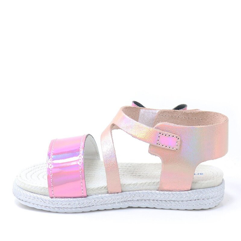 Artico Elenis Hakiki Deri Pembe Kız Bebek Sandalet - 3