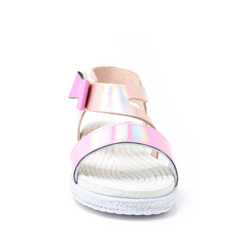 Artico Elenis Hakiki Deri Pembe Kız Bebek Sandalet - 4