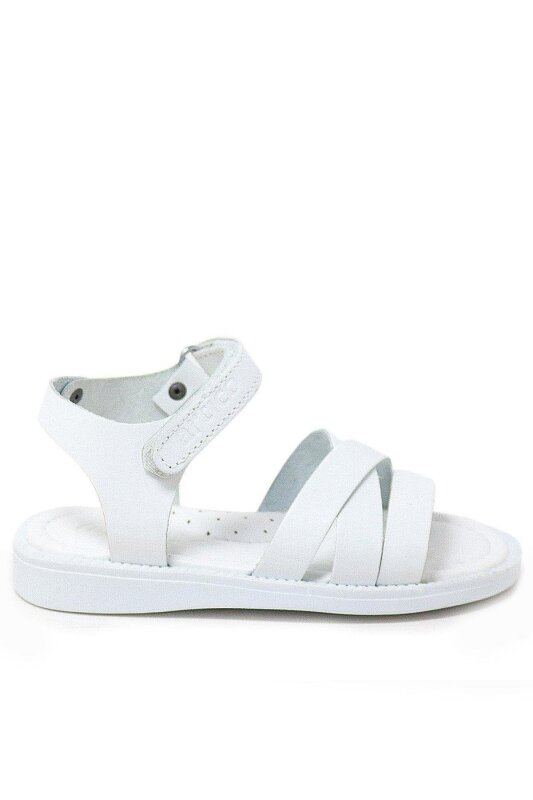 Artico Alexia Hakiki Deri Vaketa Beyaz Kız Çocuk Bebek Sandalet - 2
