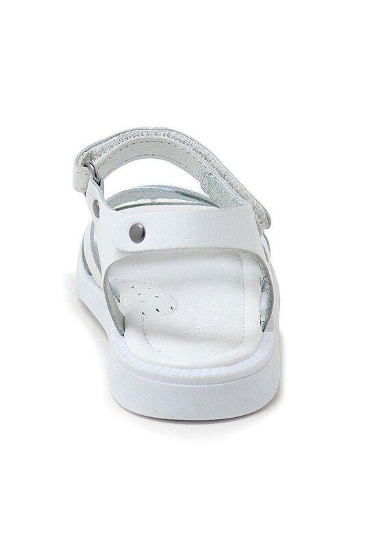 Artico Alexia Hakiki Deri Vaketa Beyaz Kız Çocuk Bebek Sandalet - 5