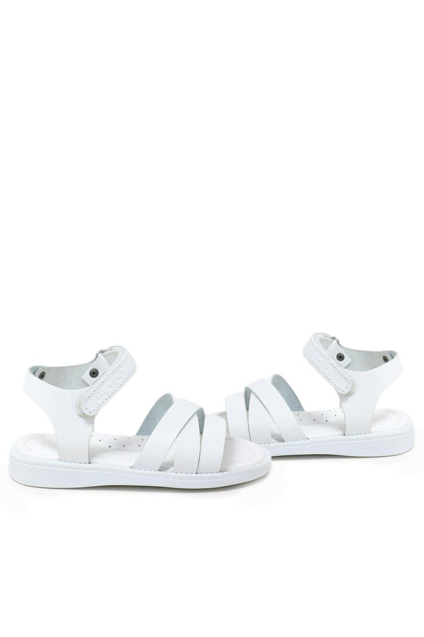 Artico Alexia Hakiki Deri Vaketa Beyaz Kız Çocuk Bebek Sandalet - 6