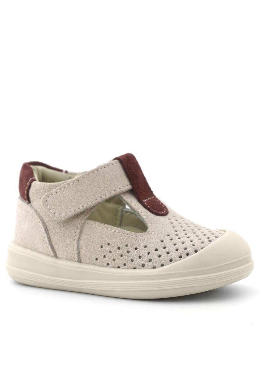 Rakerplus Shaun Hakiki Deri Lila Mor Cırtlı Anatomik Bebek Sandalet - 2