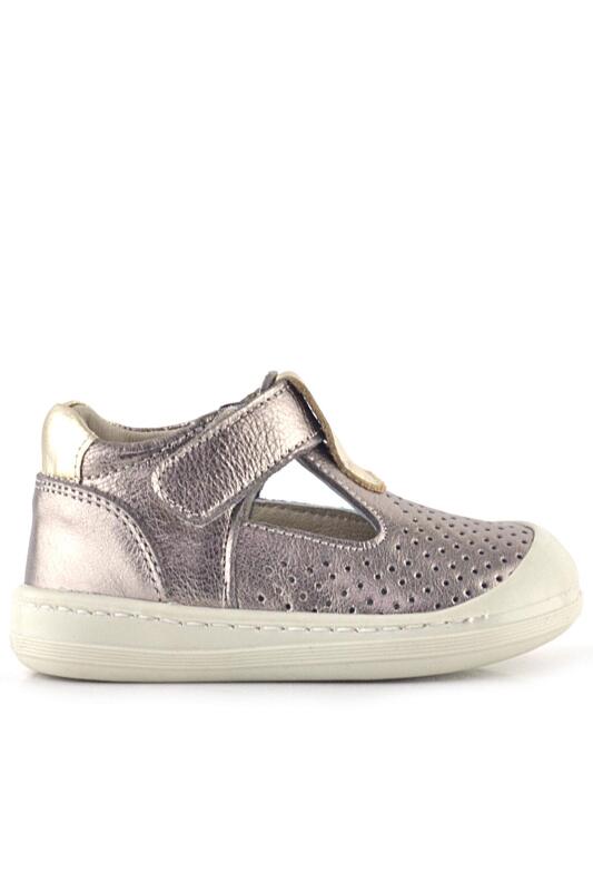 Rakerplus Shaun Hakiki Deri Altın Cırtlı Anatomik Kız Bebek Sandalet - 3