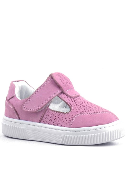 Rakerplus Bheem Hakiki Deri Pembe Cırtlı Bebek Sneaker Sandalet - 2