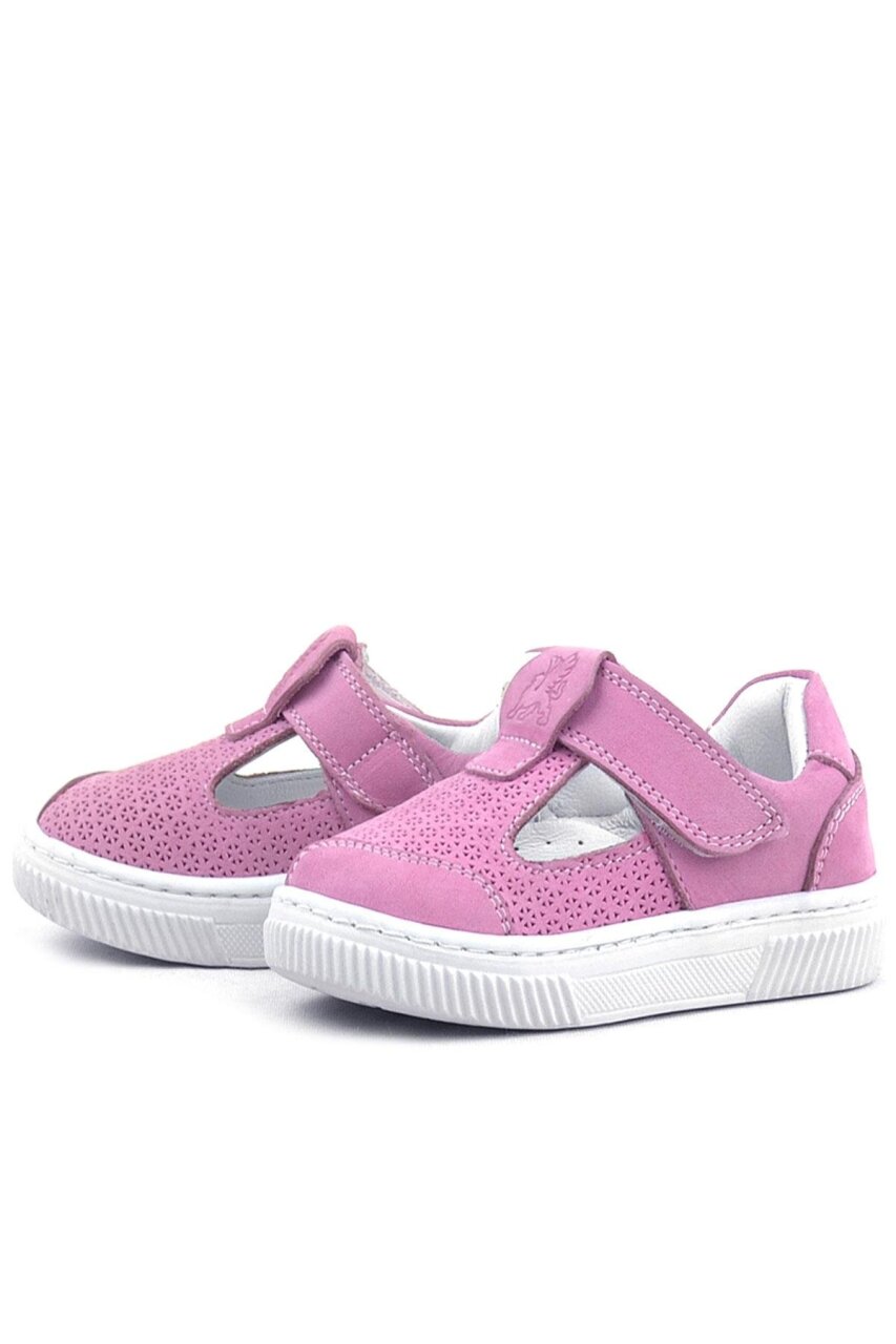 Rakerplus Bheem Hakiki Deri Pembe Cırtlı Bebek Sneaker Sandalet - 6