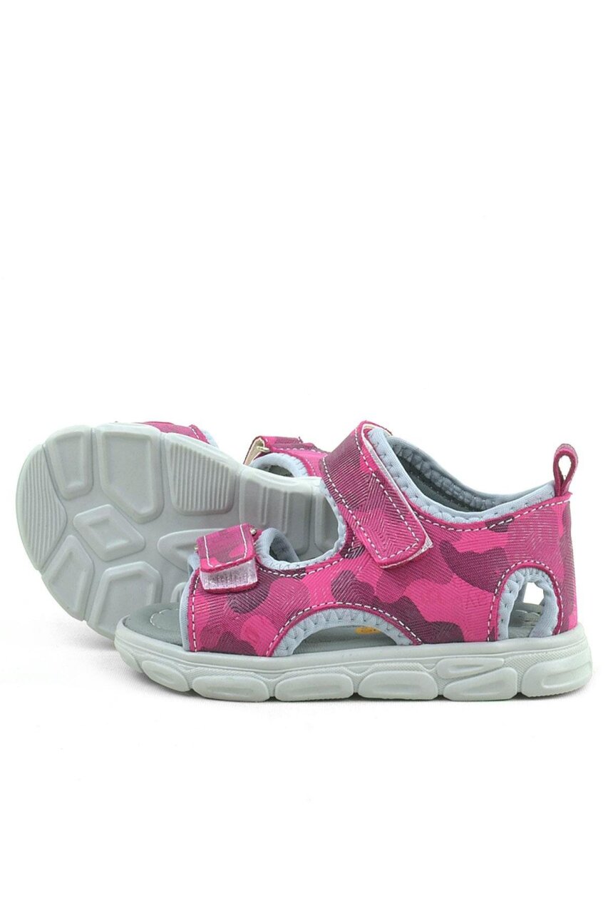 Rakerplus Wisps Hakiki Deri Pembe Kamuflaj Bebek Sandalet - 6